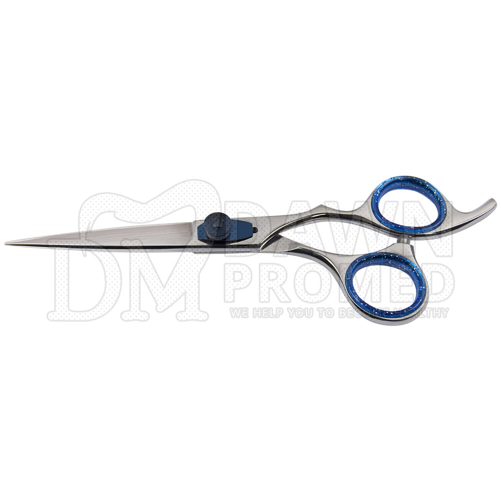 Professional Hair Cutting Scissors 6.5" Razor Edge Barber Shears with Blue Tension Screw