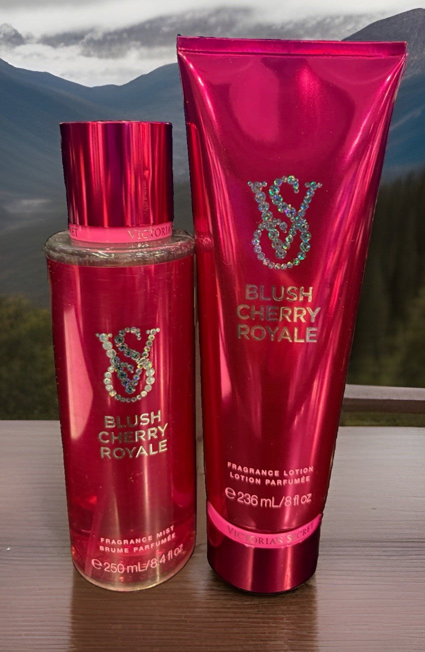 Victoria's Secret Christmas 2026 Body Mist & Lotion Set Blush Cherry Royale