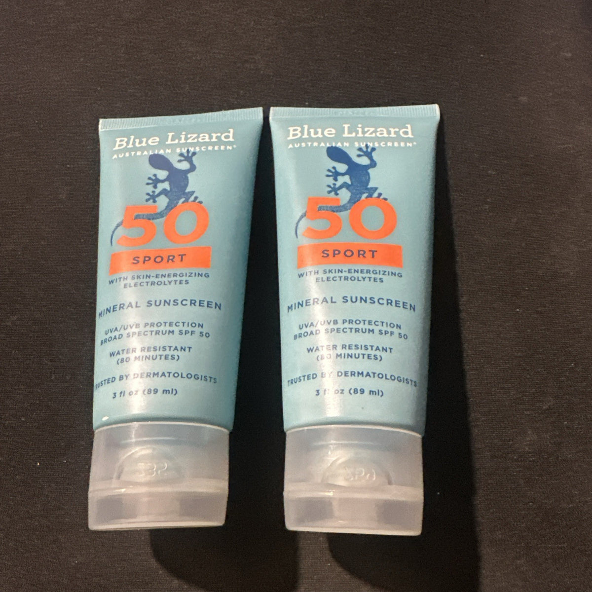 Mineral Sunscreen SPF 50 for Sports & Outdoor Activities – 3 oz Lot of 2