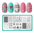 Maniology Nail Stamping Plate Set MXM093 & MXM094 - Nail Art Tools