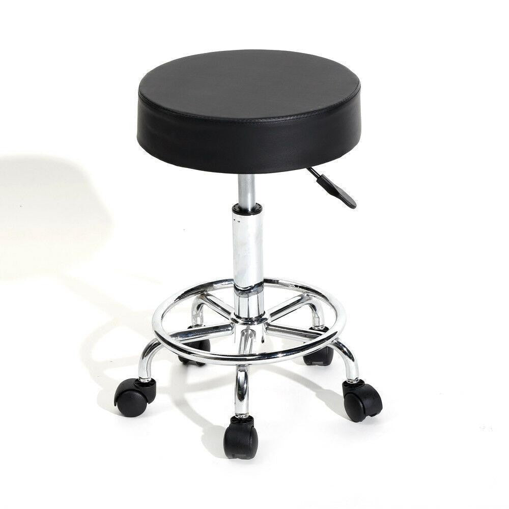 Adjustable Height Swivel Massage Spa Salon Stool with Casters