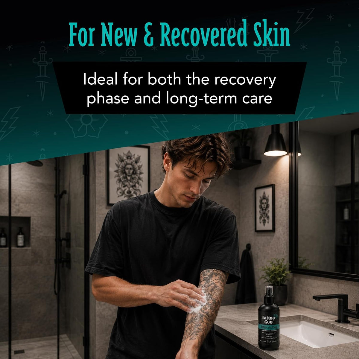 Tattoo Aftercare Soap 3oz – Cleansing & Hydrating for Tattoos & Piercings