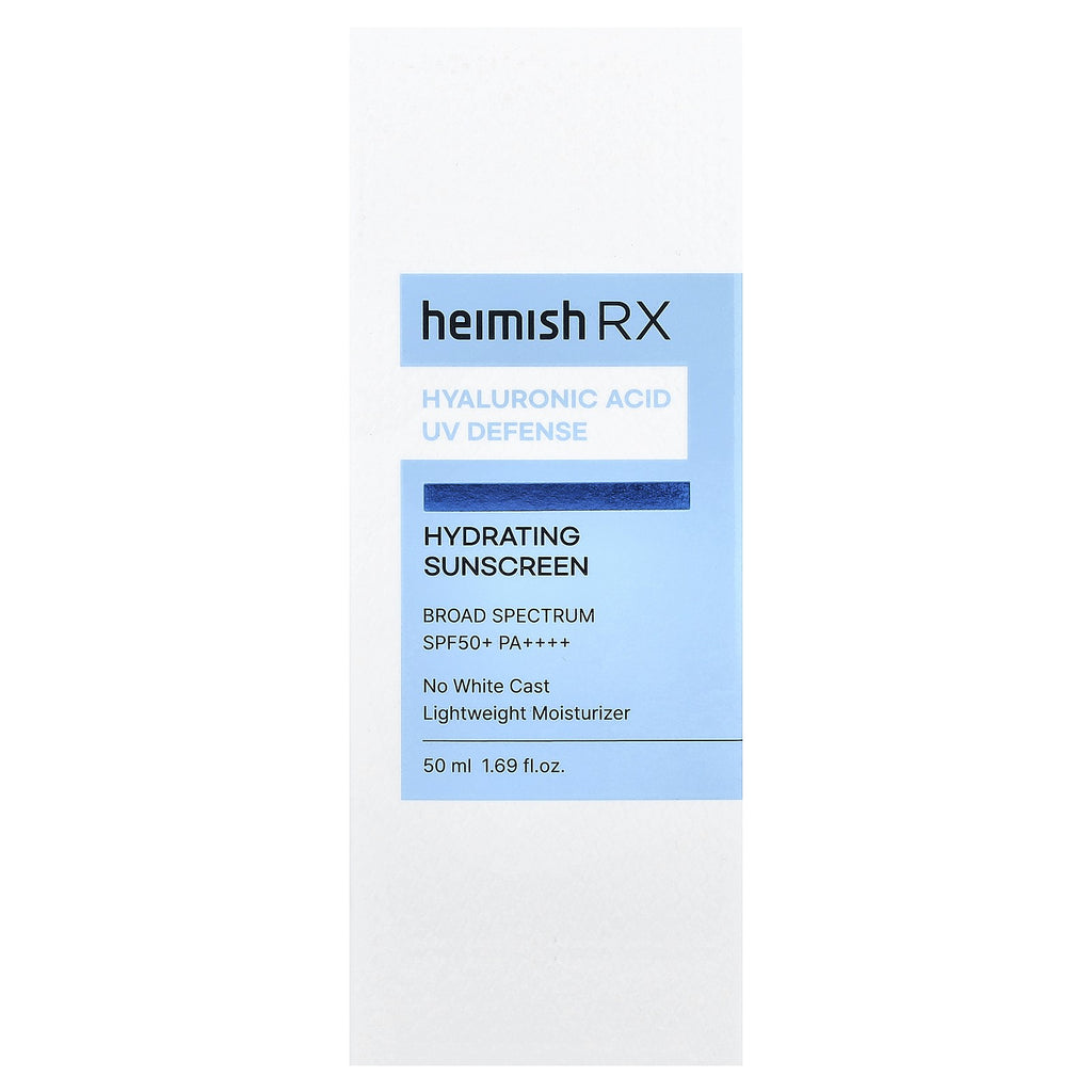 Hydrating Sunscreen SPF 50+ PA++++ with Hyaluronic Acid - 50ml, Broad Spectrum UV Defense