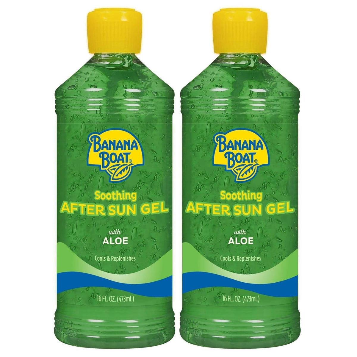 Aloe Vera Gel for Sunburn Relief 32 oz Twin Pack - Soothing After Sun Care