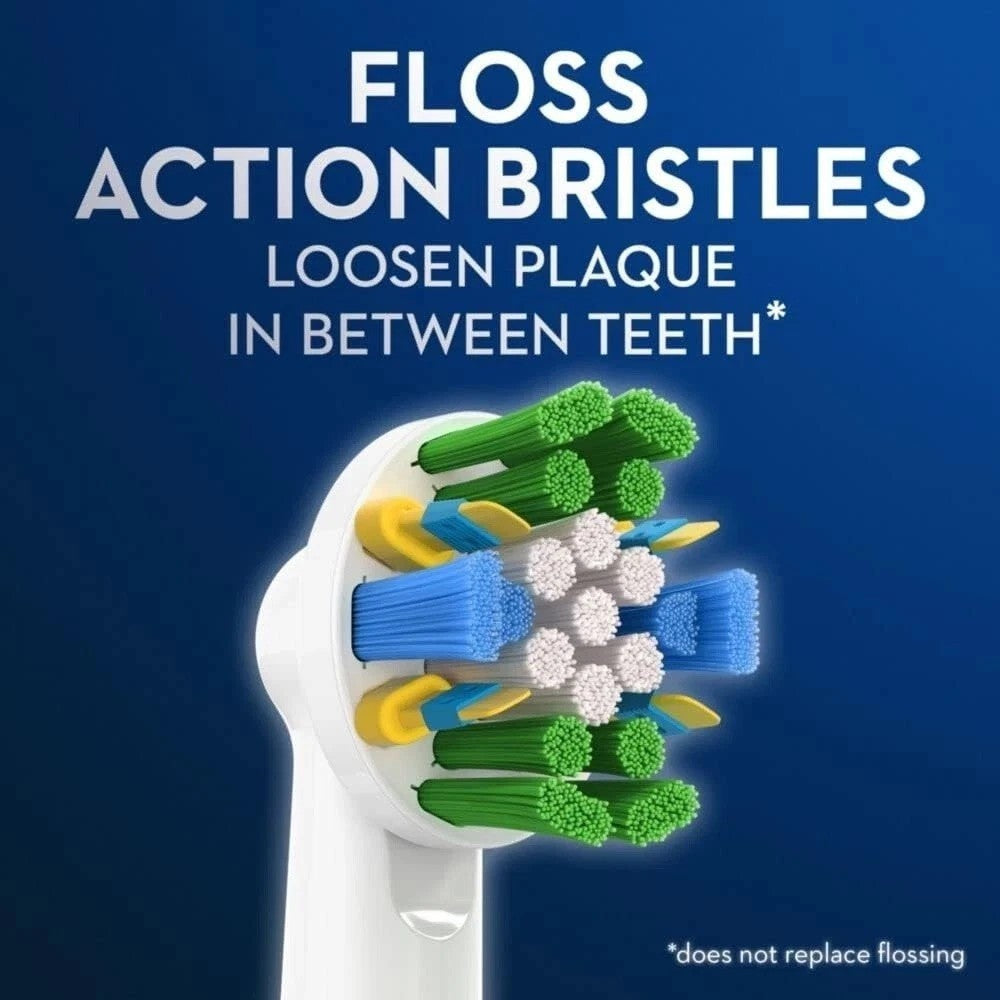 Oral-B Floss Action Replacement Brush Heads with Bacterial Protection - 5 Pack
