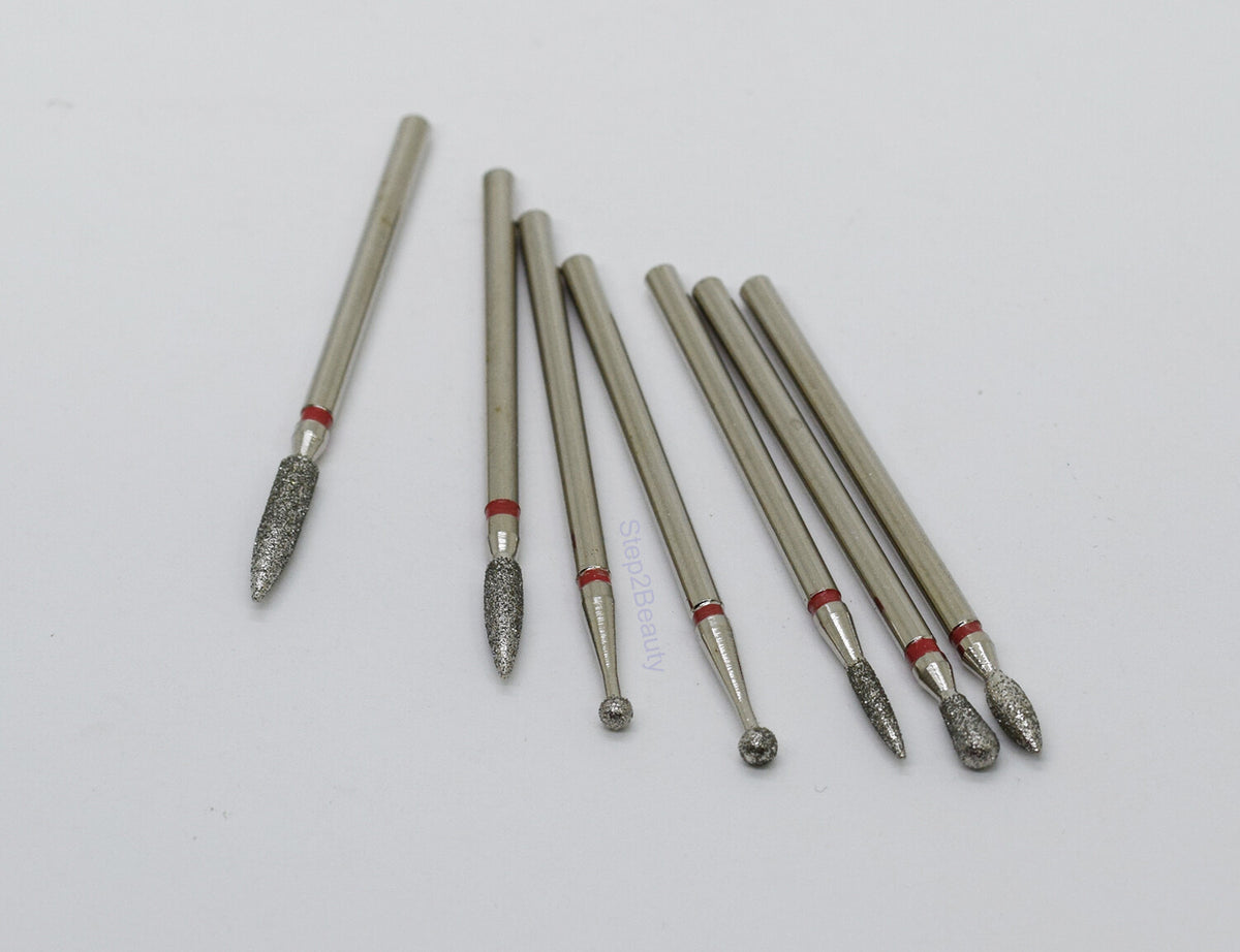 7-Piece Nail Carbide Drill Bit Set for Professional Nail Art and Manicure