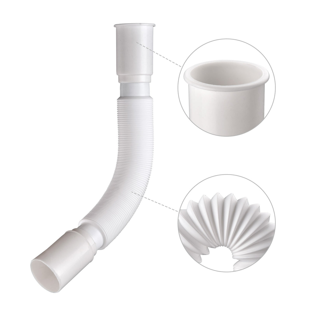 Extendable Wash Basin Drain Hose Kit for Salon Shampoo Bowls