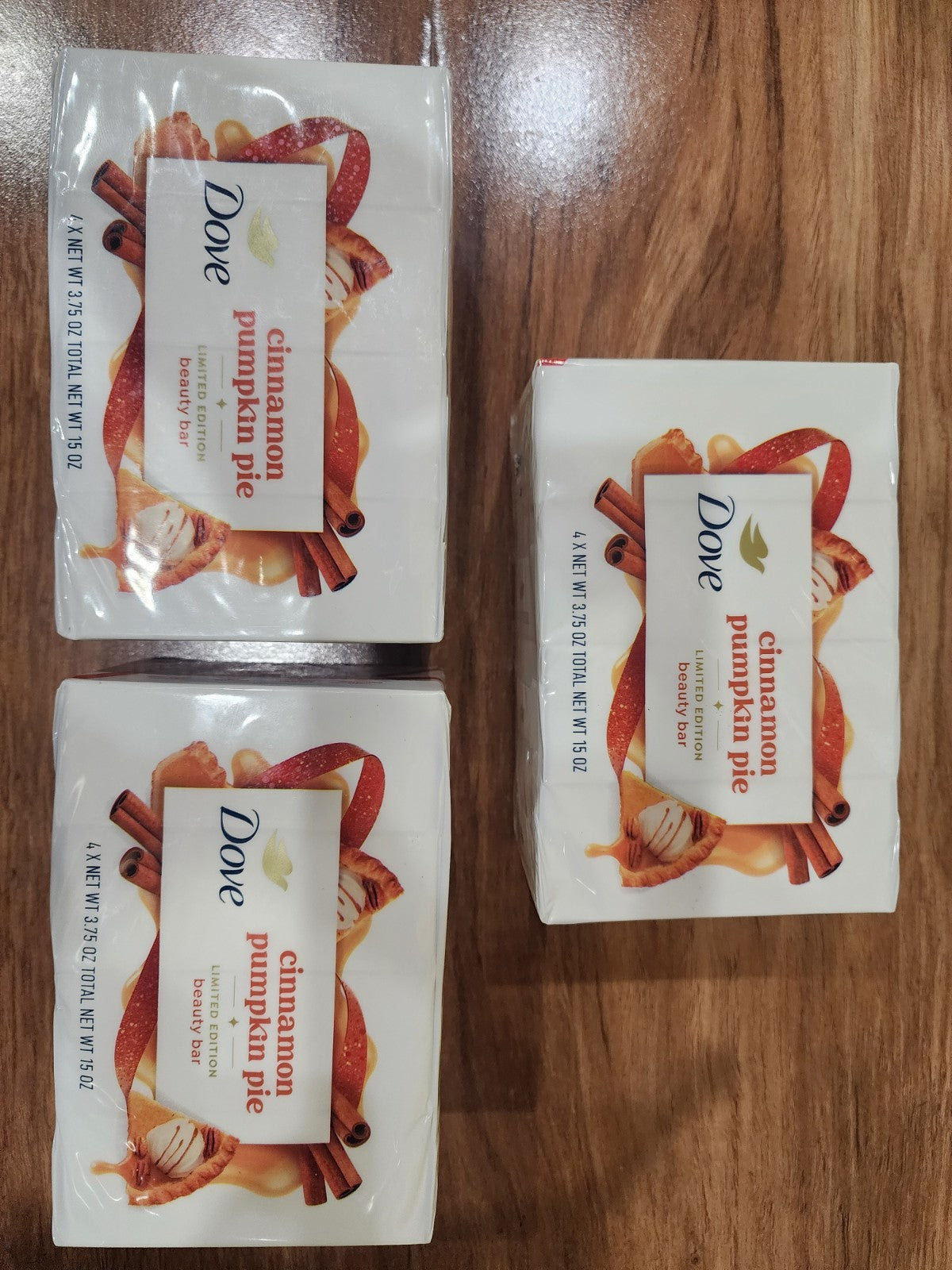 Dove Cinnamon Pumpkin Pie Bar Soap Set - 12 Full Size Bars, Fall Limited Edition