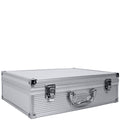 Hair Clipper & Trimmer Travel Case - Compact Silver Organizer for Salon Tools