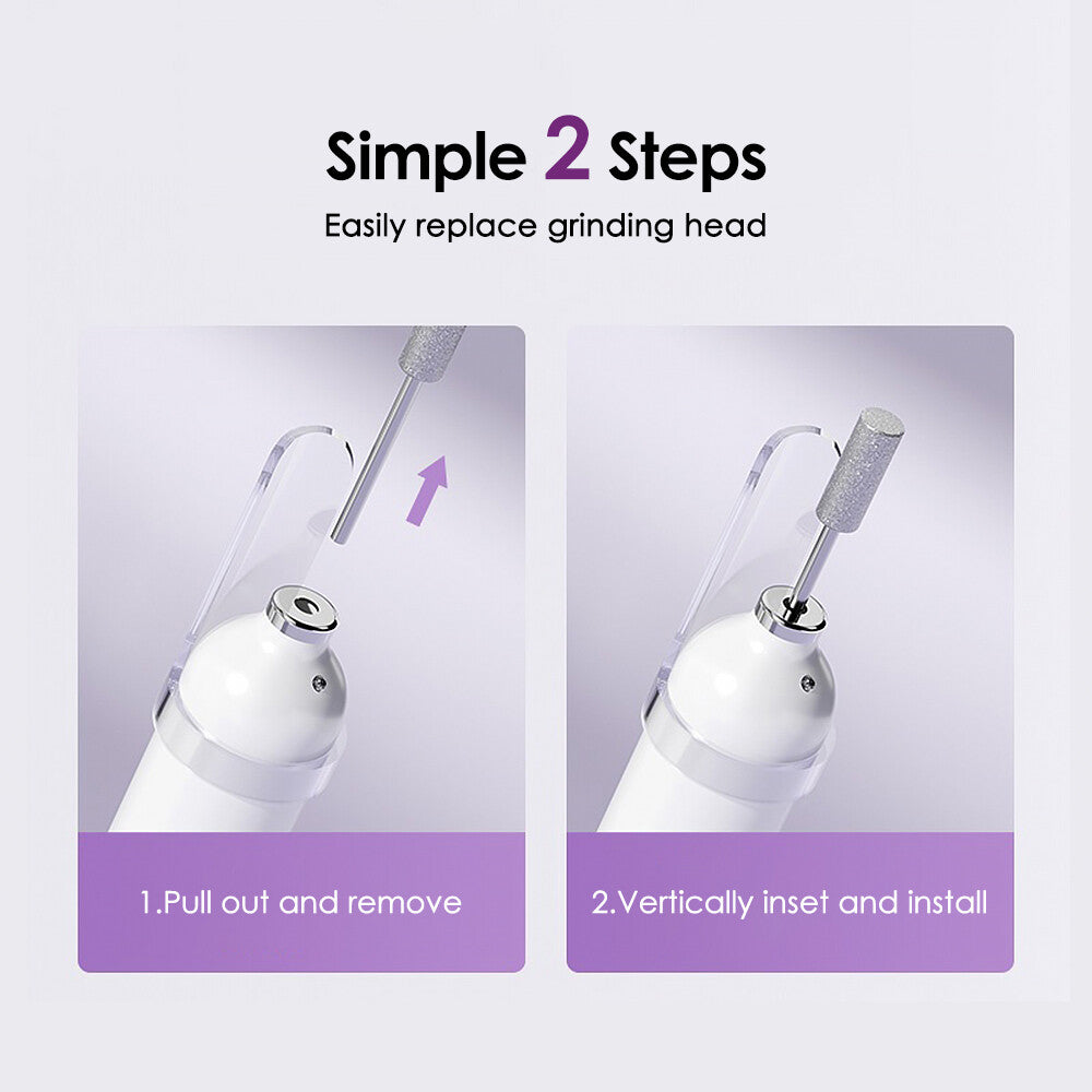 Electric Toenail Grinder Set for Thick Nails Manicure Pedicure Tools