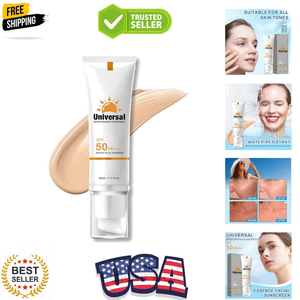 Tinted Sunscreen SPF 50+ for Face - Hydrating UV Protection, No White Cast