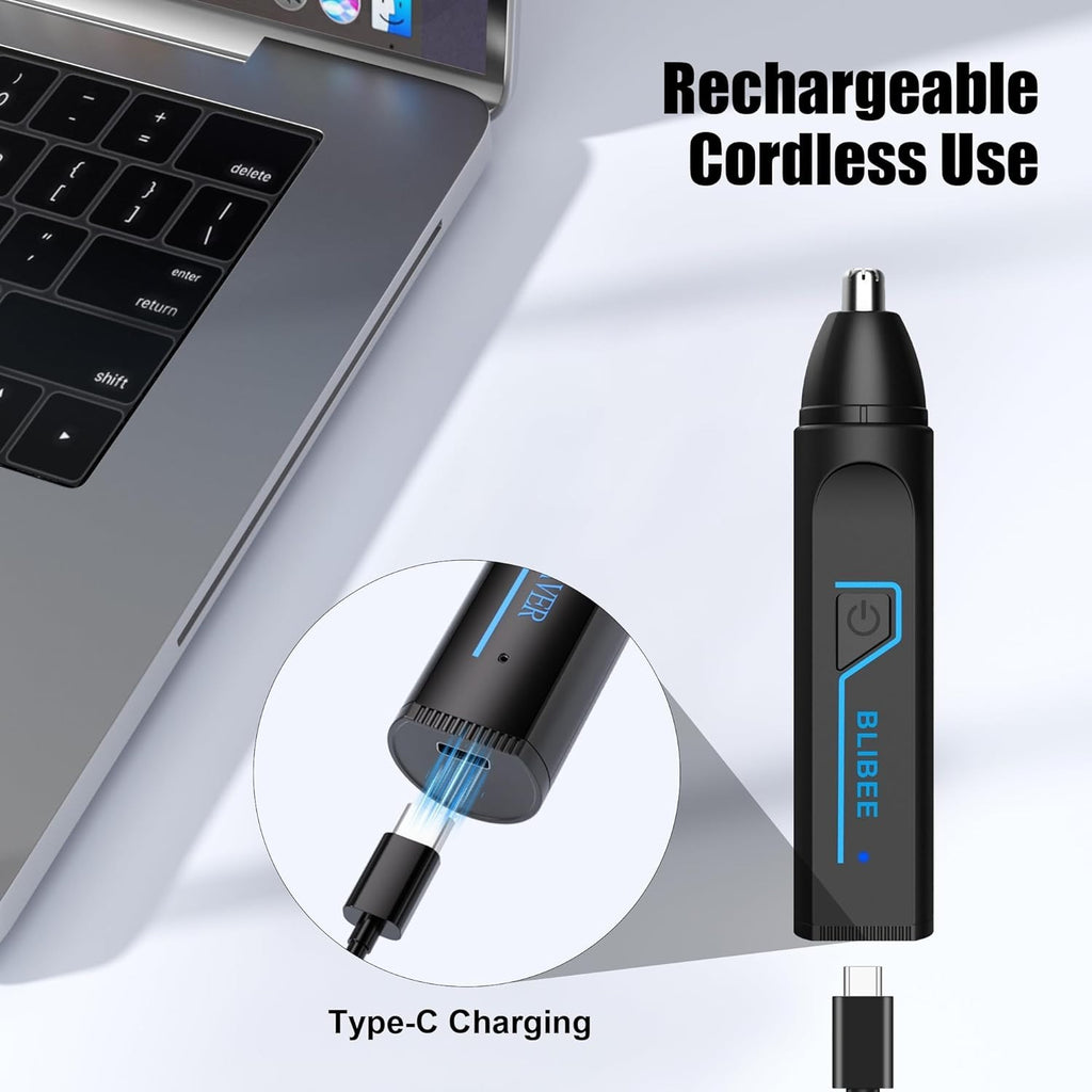 Rechargeable Men Ear Nose Hair Trimmer Set Beard Razor Cordless Grooming Kit