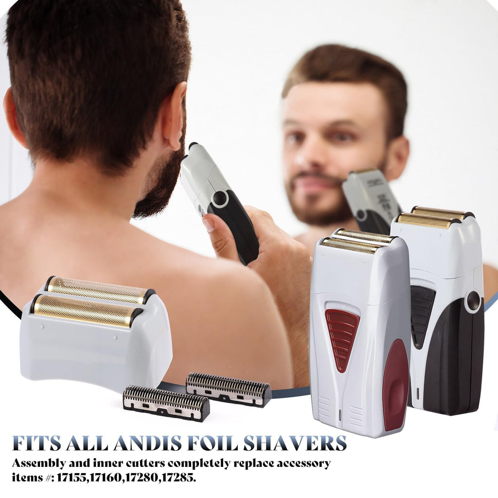 Replacement Foil and Cutters Set for Shaver - Compatible with Andis 17150/17155 - Titanium Material