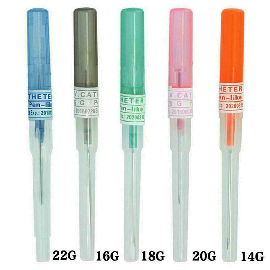 Sterile Piercing Needles with Catheter Insertion Tubes — 14g to 22g, Pre-sterilized