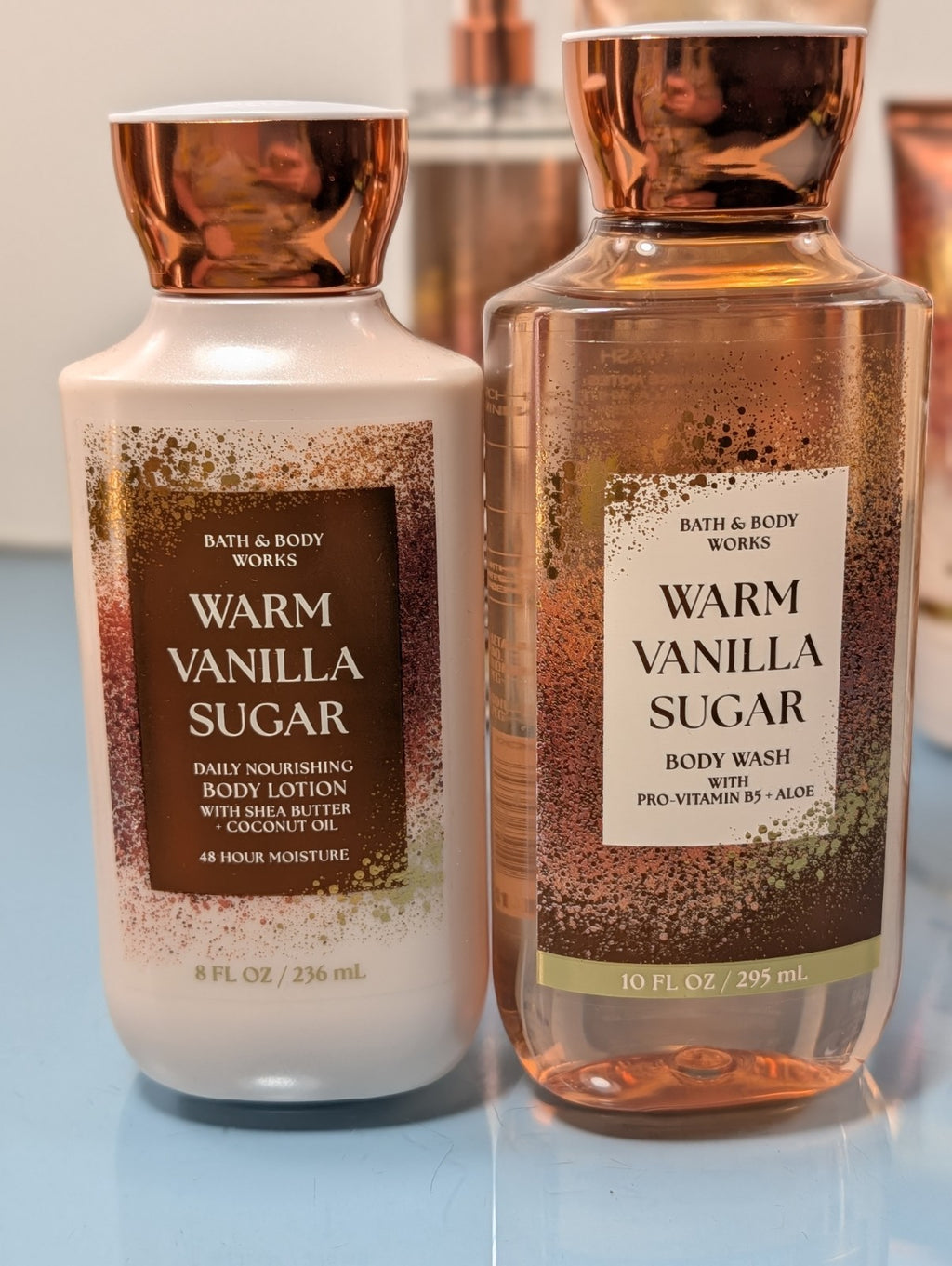 Bath & Body Works Warm Vanilla Sugar Body Care Set Mist Lotion Scrub Lip Gloss Soap