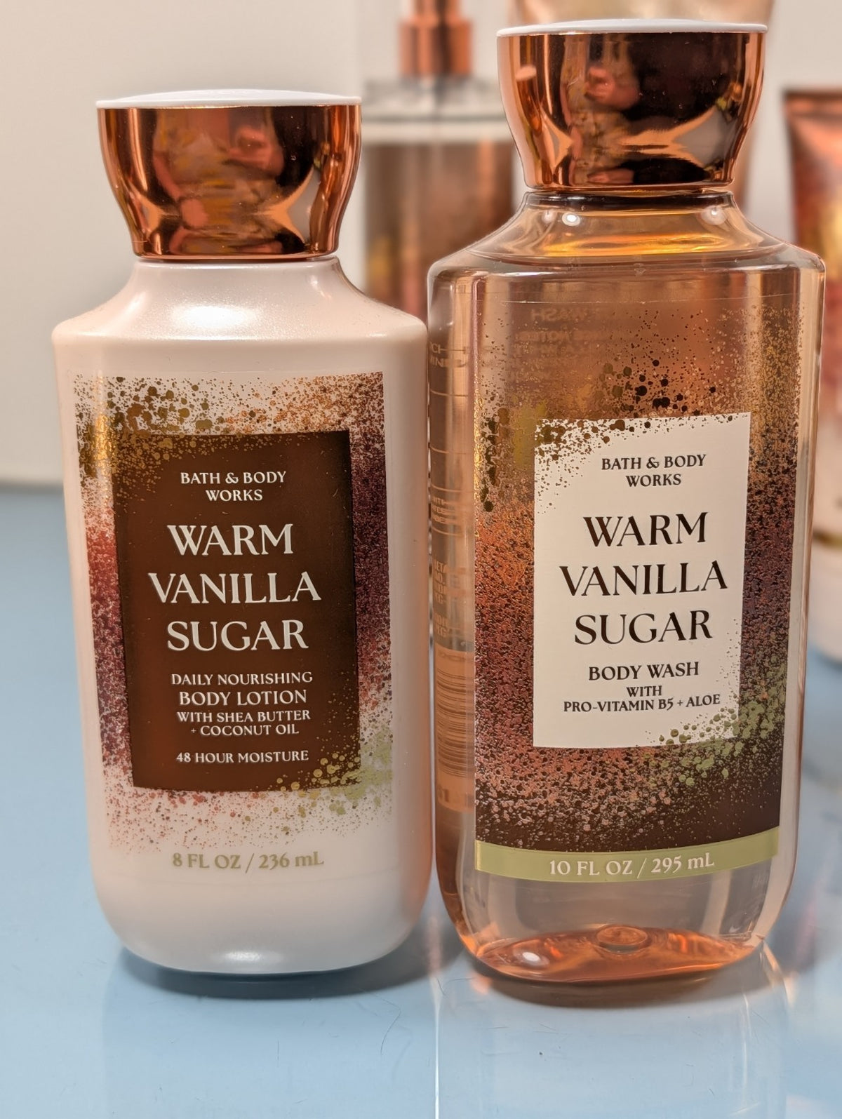 Bath & Body Works Warm Vanilla Sugar Body Care Set Mist Lotion Scrub Lip Gloss Soap