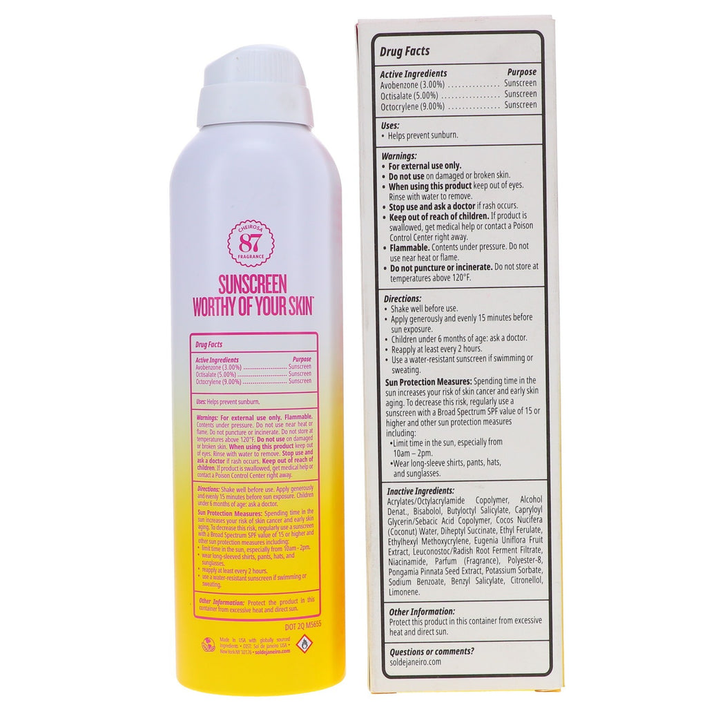 Sol de Janeiro Rio Radiance SPF 50 Body Spray 6.7 oz - Sun Protection Lotion