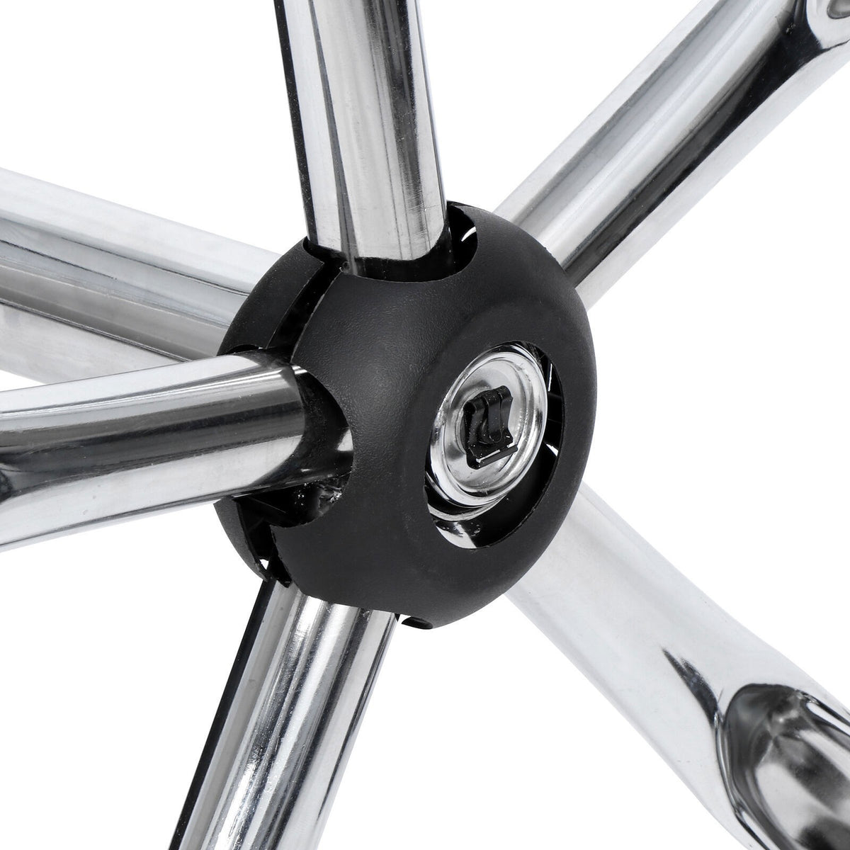 Adjustable Drafting Stool with Wheels Black - Multi-Purpose Salon & Office Chair