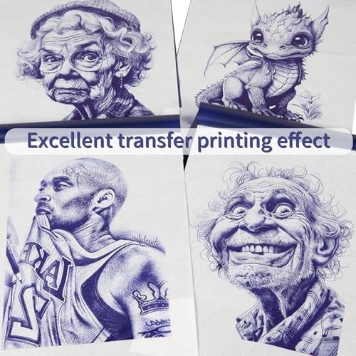 100 Sheets A4 Tattoo Transfer Paper - Thermal Stencil for DIY & Professional Use