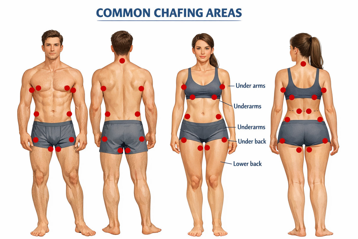 Natural Anti-Chafe Stick for All Body Areas - Friction & Skin Irritation Prevention