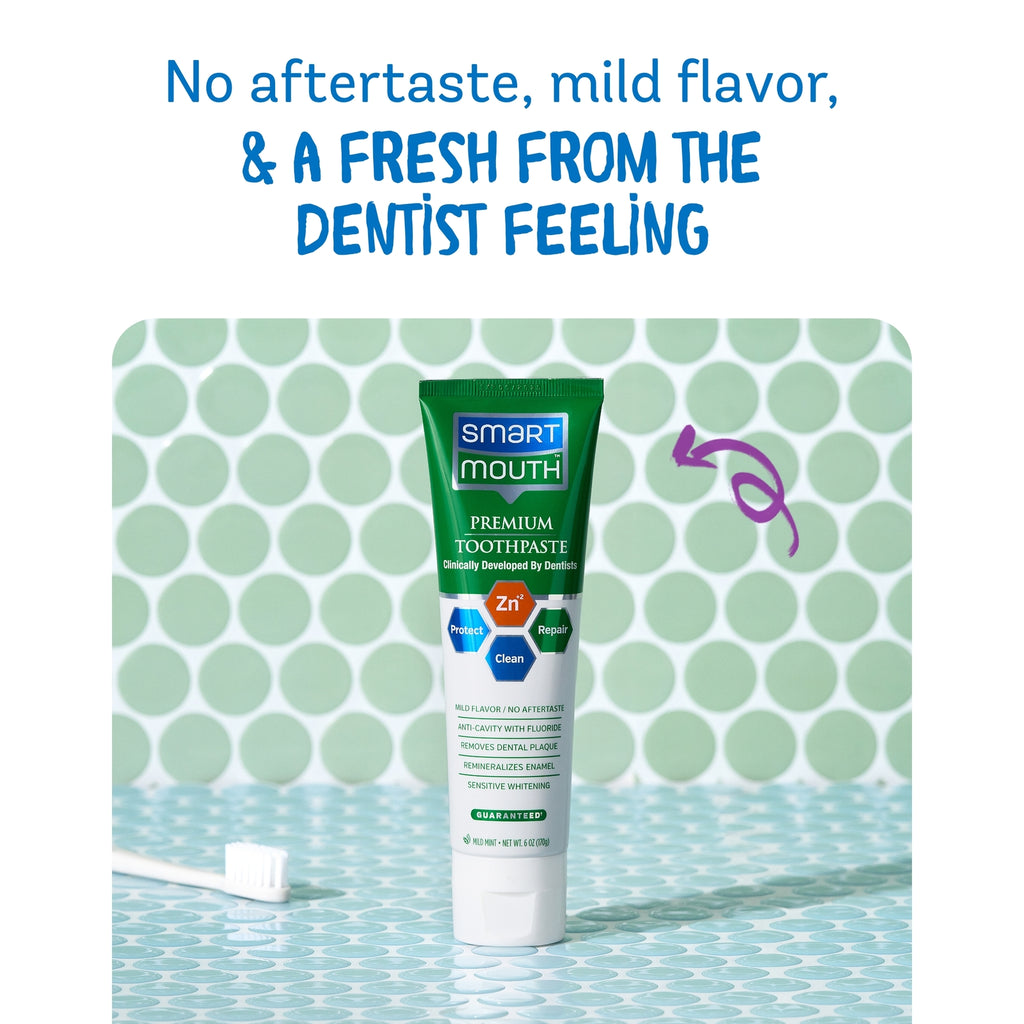 Zinc Ion Toothpaste for Cavity & Plaque Protection - Mild Mint 6 oz