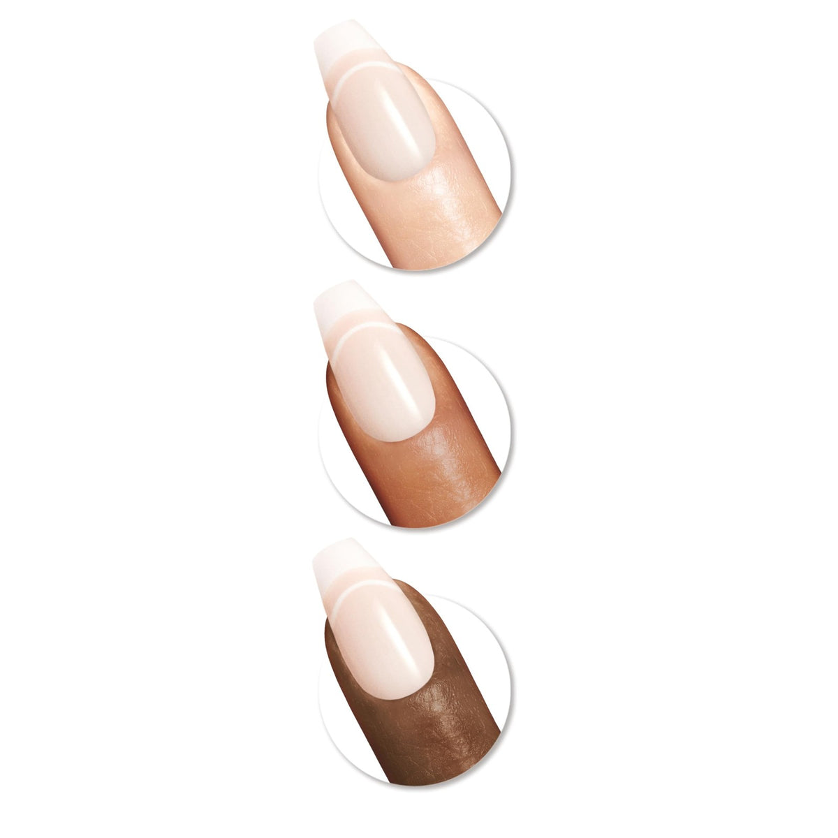 Press-On Nails Coffin Shape for Manicure - On Pointe, 6 Looks