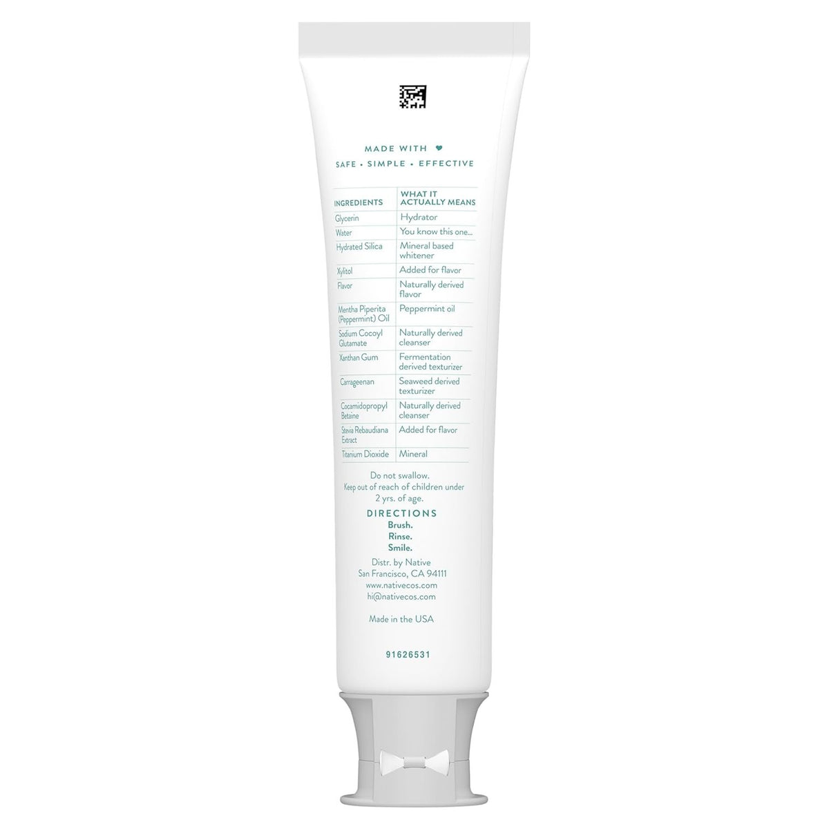 Fluoride-Free Whitening Toothpaste for Adults & Kids 2+ - Wild Mint 3-Pack