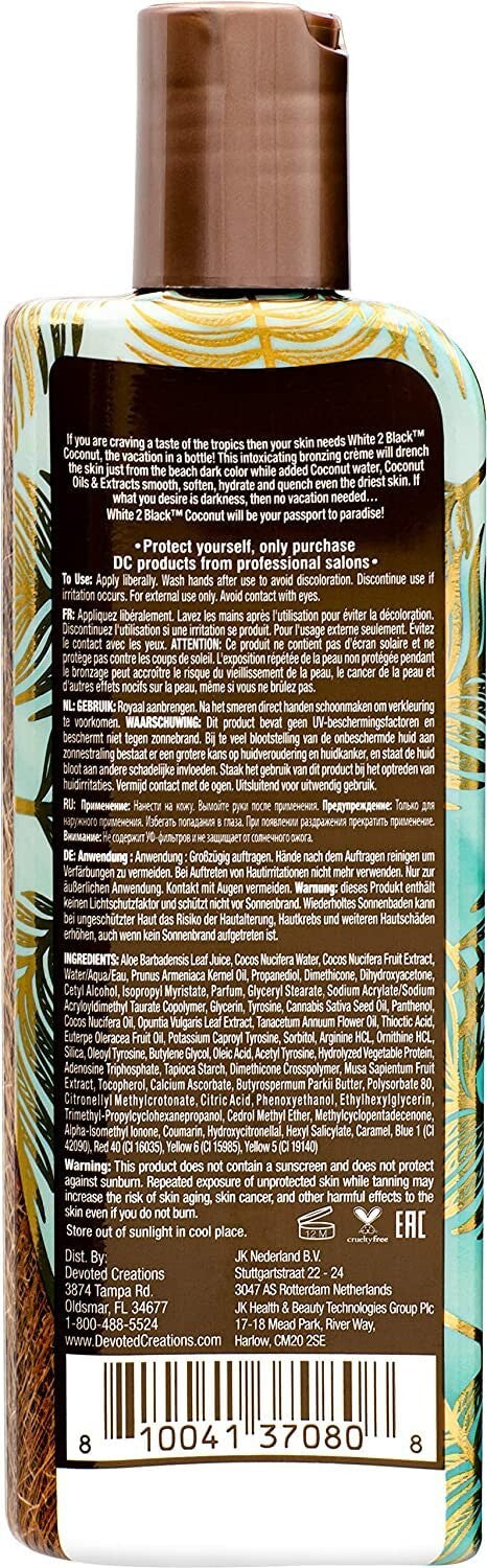 Bronzing Lotion with Coconut Water & Oils - 8.5 oz Tanning Cream