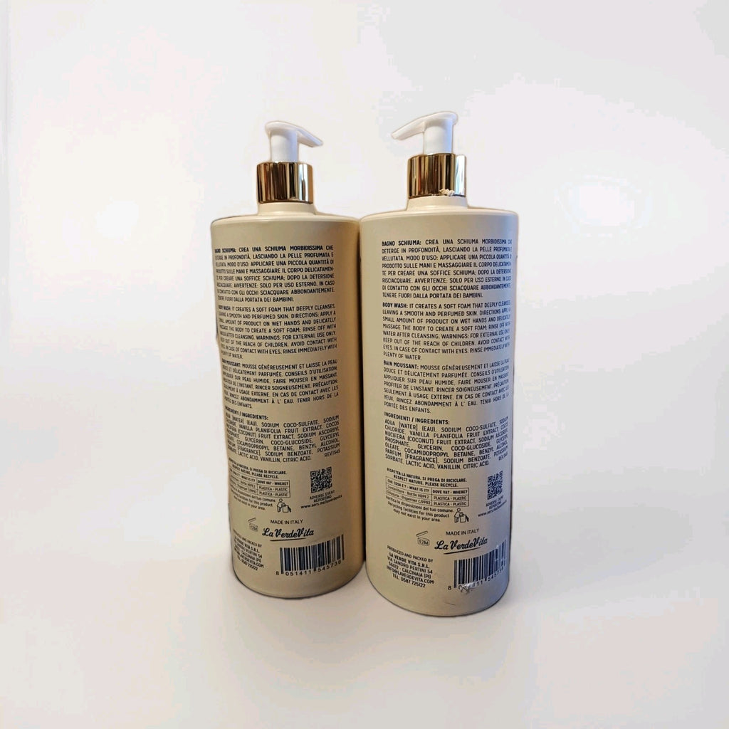 Hydrating Vanilla Coconut Body Wash Pack of 2 - 33.8 Fl Oz Each