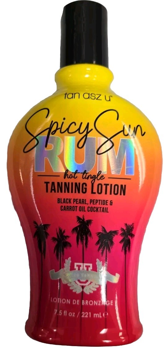 Spicy Sun Rum Tingle Carrot Oil Tanning Lotion 7.5oz - Hot Tingle Effect