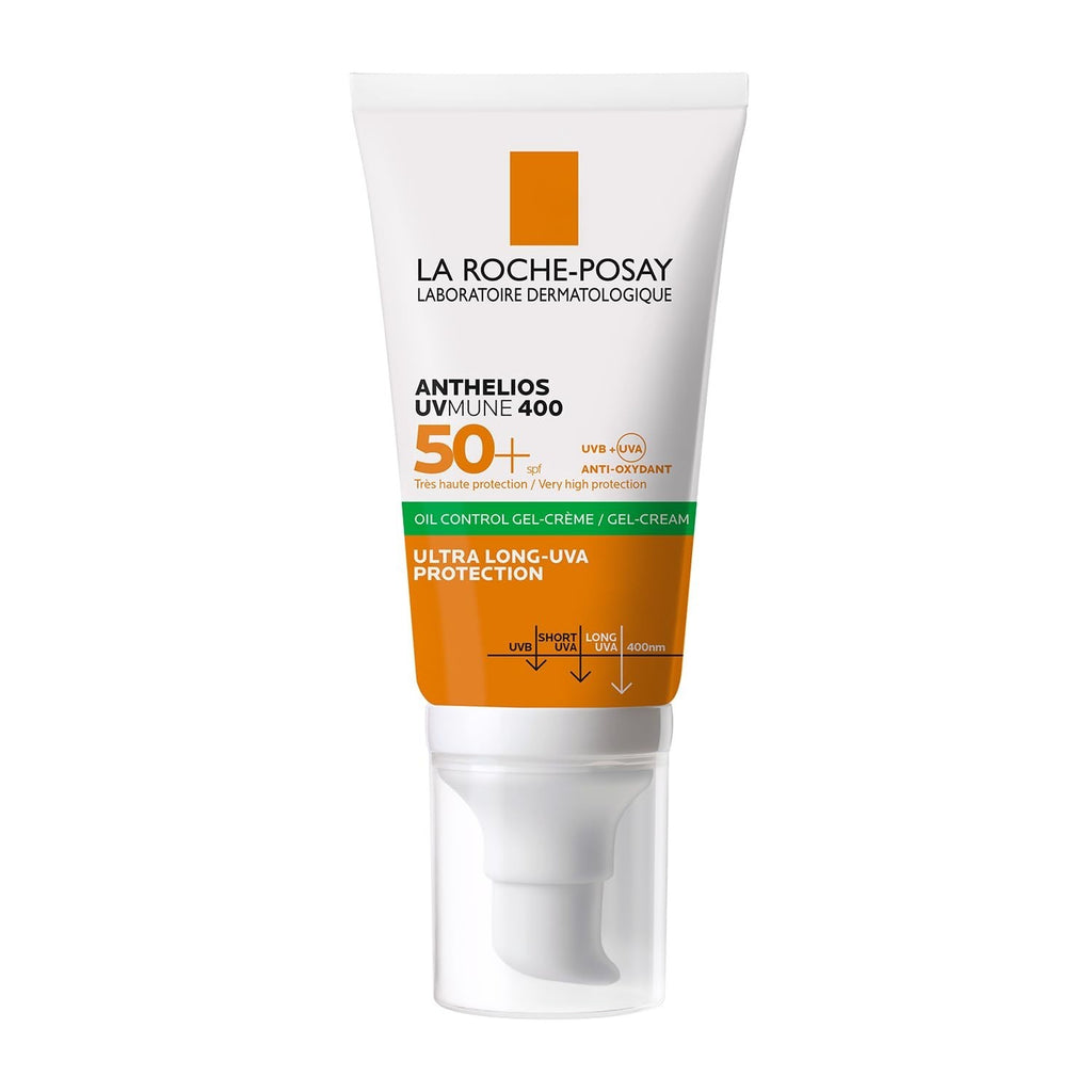 SPF50+ Sunscreen Gel for Oily Skin - Broad Spectrum UVA UVB Protection, Oil Control & Mattifying Finish