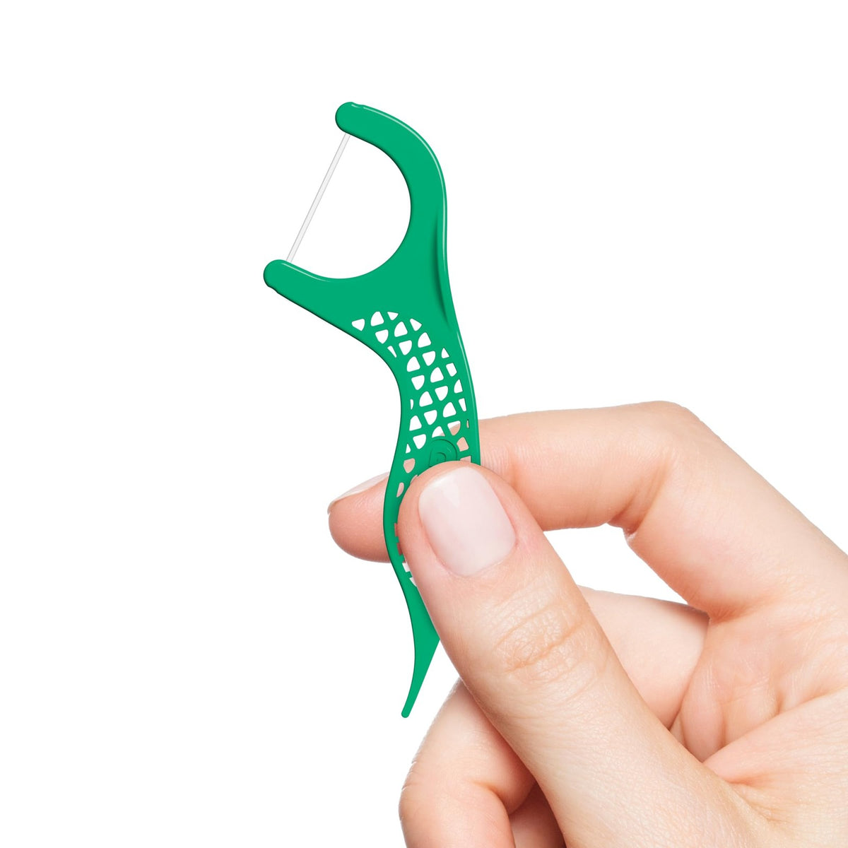 Dental Floss Picks with Mint Flavored Waxed Floss - 150 Feet, Green