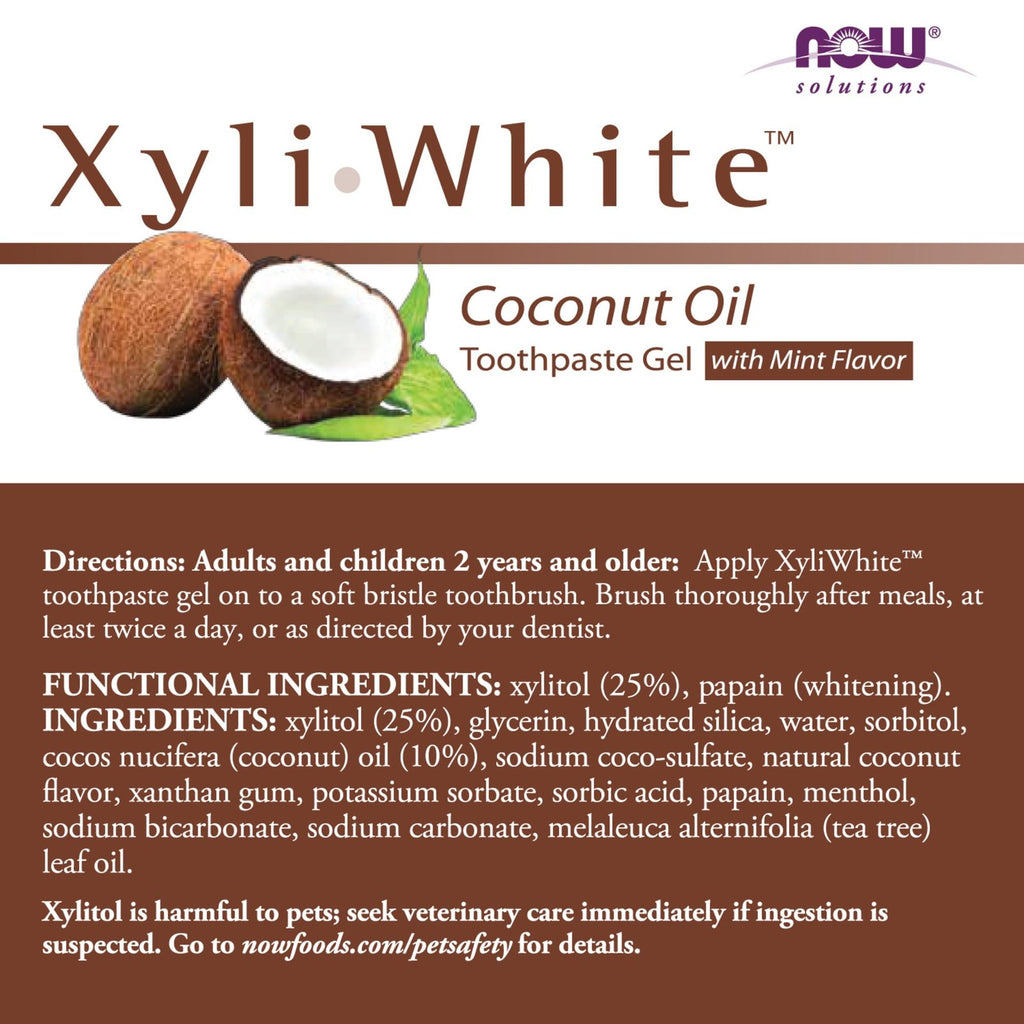 Fluoride-Free Toothpaste Gel with Xylitol 6.4oz Natural Fresh Flavor Vegan