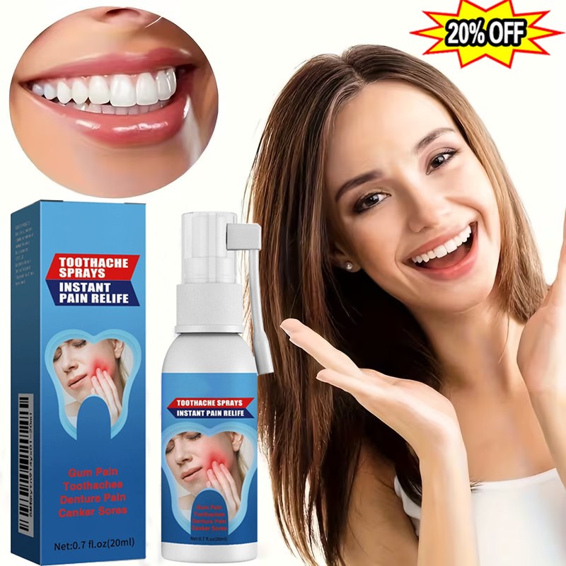 Toothache Relief Herbal Oral Spray for Sensitive Teeth & Gums - Pain Relief, Fresh Breath