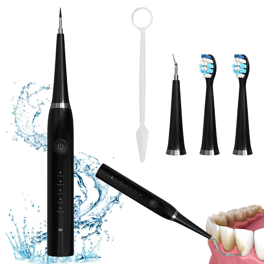 Ultrasonic Teeth Cleaner Kit for Dental Plaque & Stain Removal - Oral Care Device