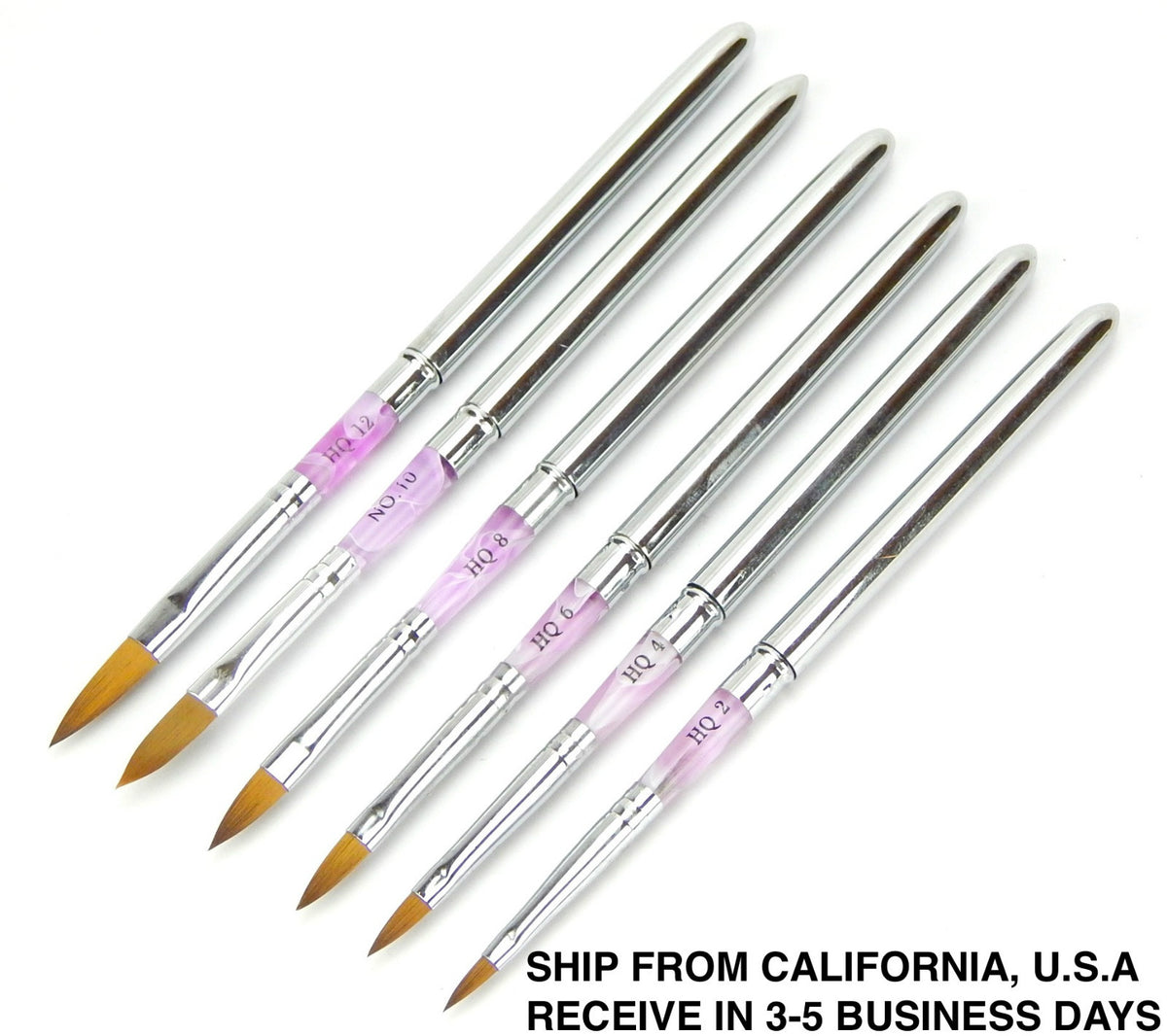 Acrylic Nail Art Brush Pen Set for Design & Painting – Multiple Sizes