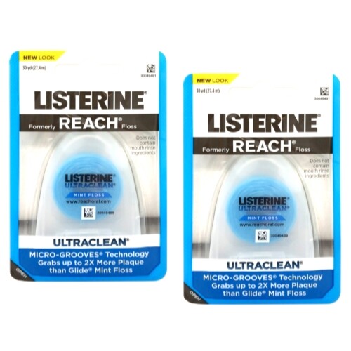 Dental Floss Pack with Mint Flavor - 2 x 30 Yards for Oral Care