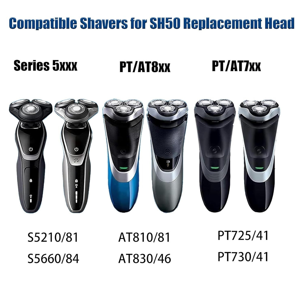 Replacement Heads for Philips Norelco Series 5000 Shavers SH50 3/6 Pack