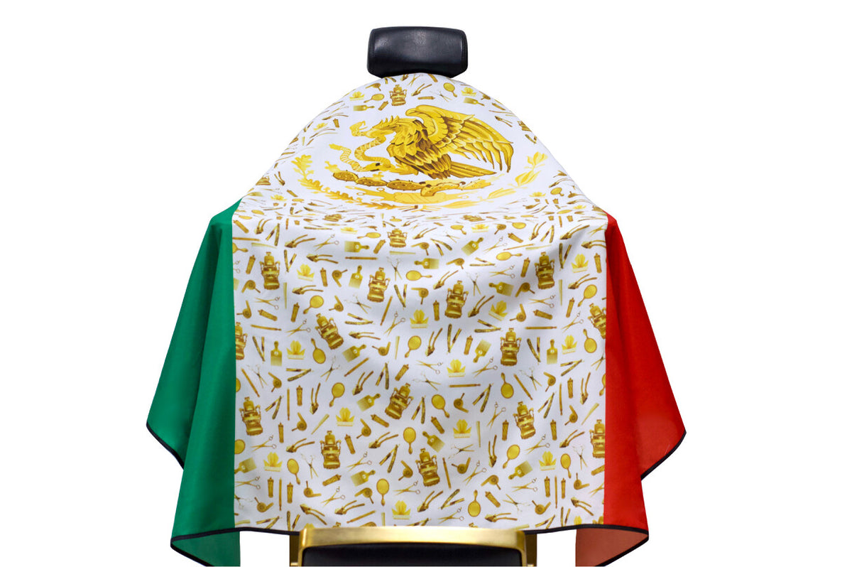 Cultural Flag Barber Cape for Hair Styling, Waterproof & Durable