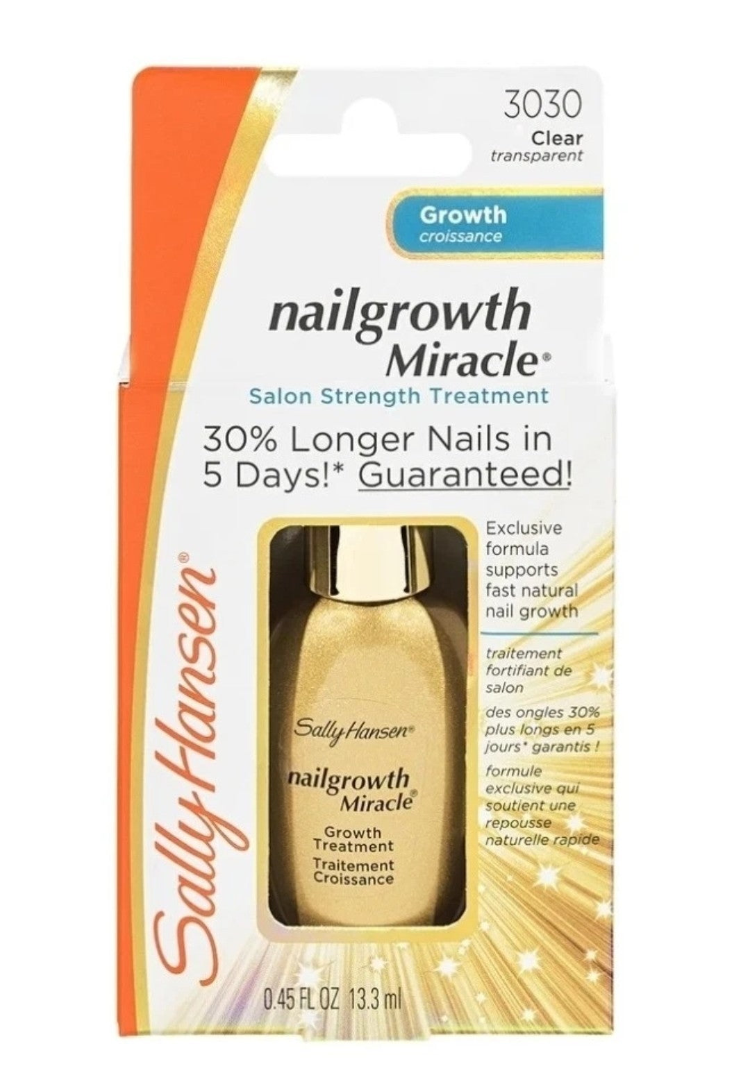 Nail Growth Treatment 2 Pack - Clear Nail Strengthener & Growth Serum