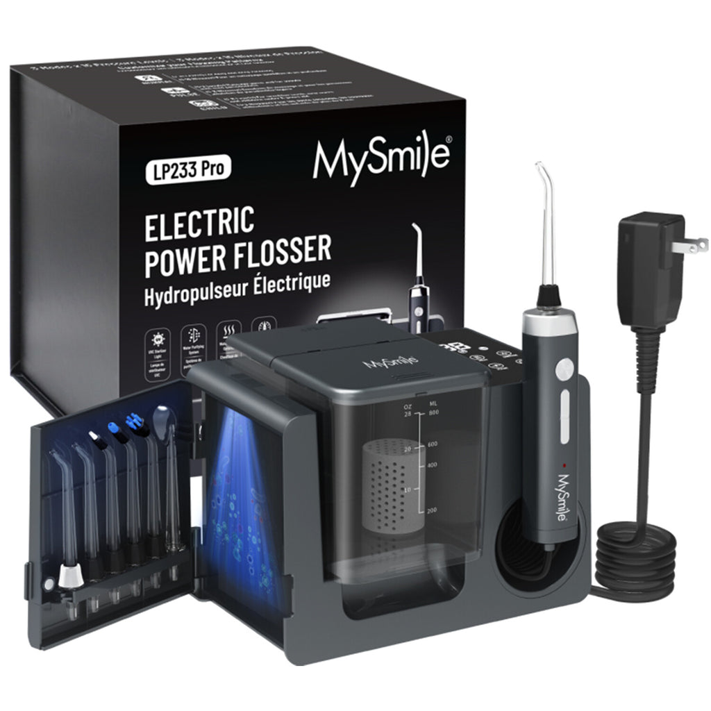 Electric Water Flosser Oral Irrigator with 6 Tips 800ml Reservoir, Multiple Modes
