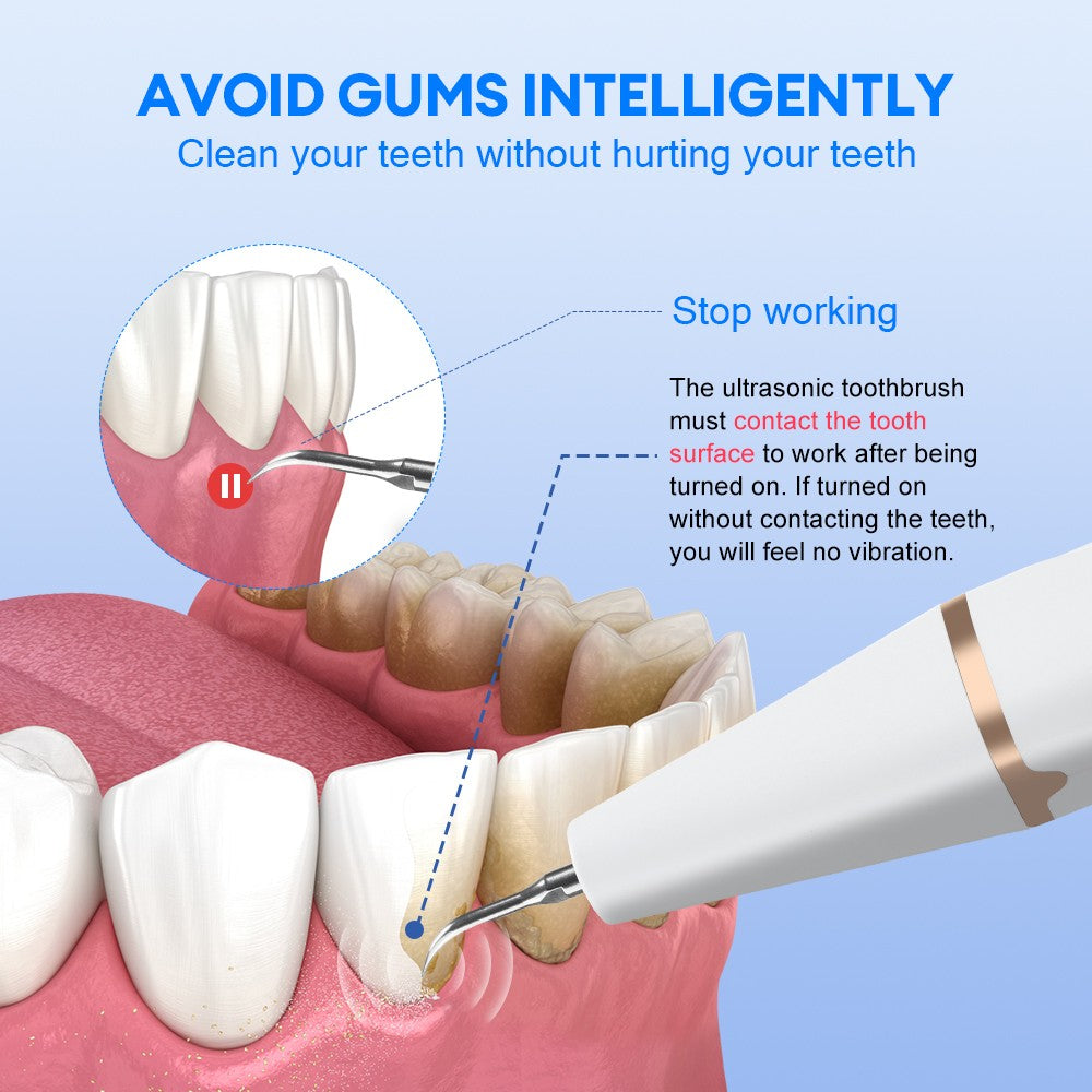 Electric Tooth Cleaner Kit Ultrasonic Dental Scaler Teeth Stain Remover