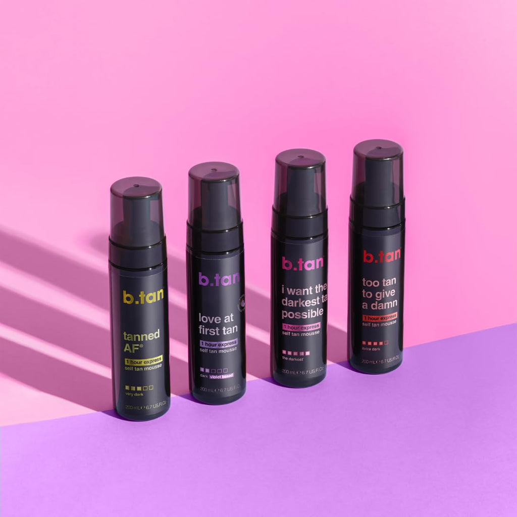 Dark Self Tanner Mousse - Fast 1 Hour Development, Vegan & Cruelty-Free