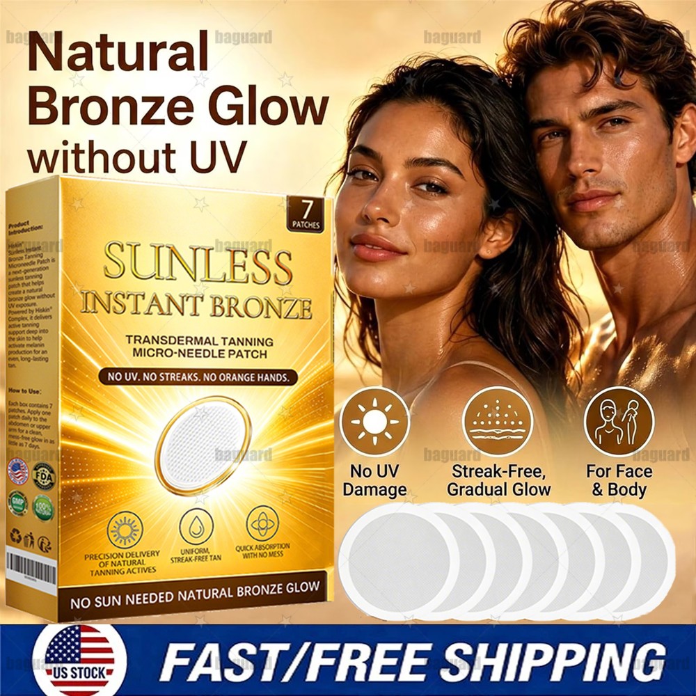 Natural Glow Self Tanner Patches - Antioxidant Skin Brightening