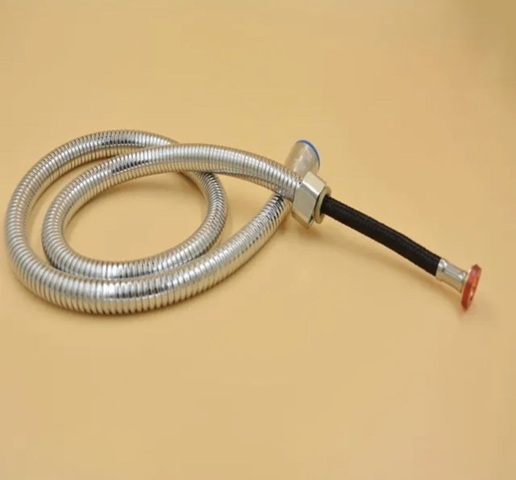 Salon Hair Sink Replacement Chrome Shampoo Bowl with Hose & Sprayer