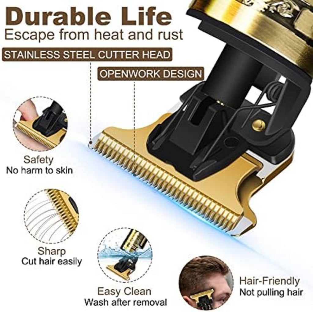 Men's Hair Trimmer Beard Clipper with Adjustable Guide Combs