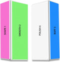 4-Way Nail Buffer Block Set - 2 Pcs for Shaping, Smoothing, Buffing & Polishing