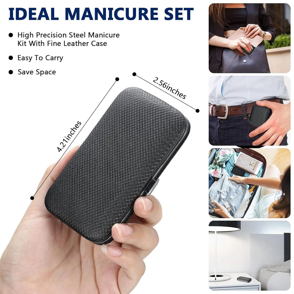 8-Piece Nail Clipper Set Manicure Pedicure Kit for Women & Men - Stainless Steel