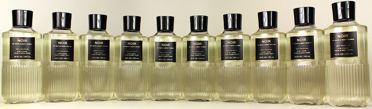 Men's Shower Gel 10oz Pack of 10 - Smoky Vanilla & Black Cardamom Fragrance
