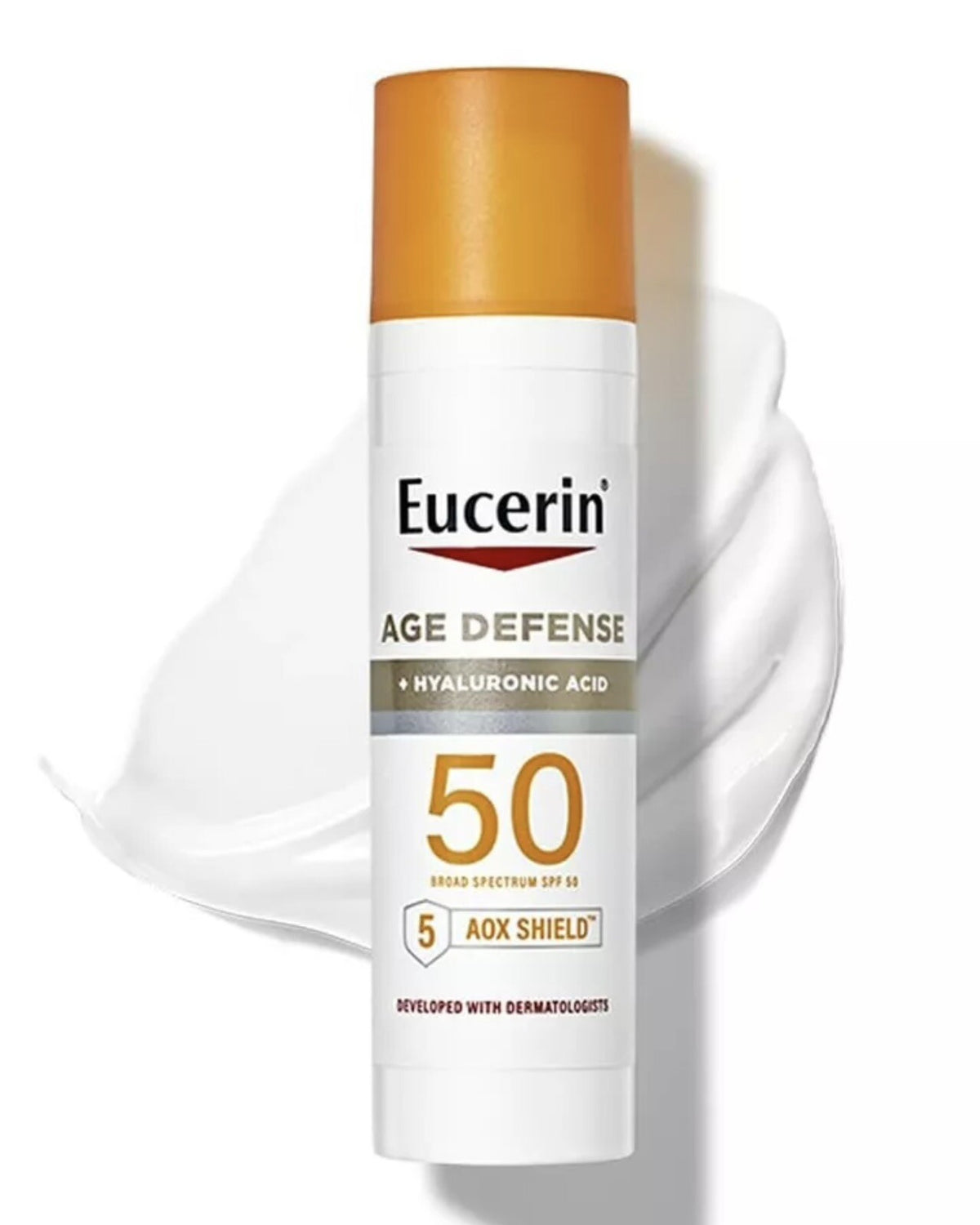 Sun SPF 50 Face Sunscreen Lotion with Hyaluronic Acid 2.5 oz - Age Defense